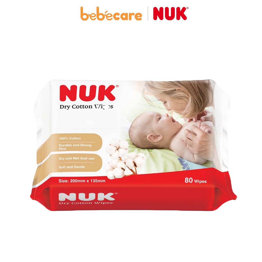 NUK (1080)-Khăn Vải Khô Đa Năng NUK (80 Cái)